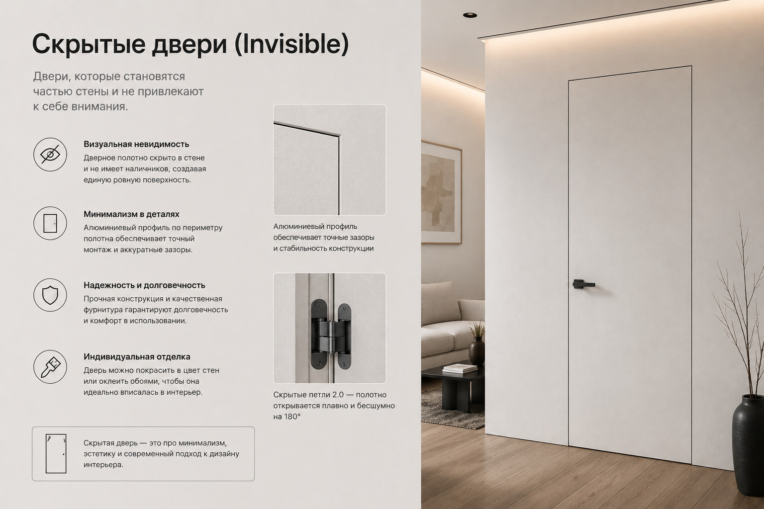 Скрытые двери Invisible