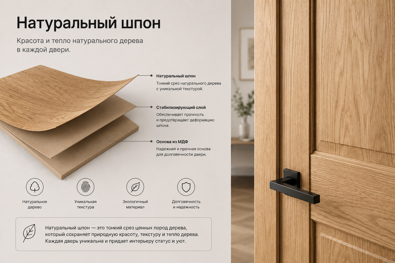 Межкомнатные двери шпон