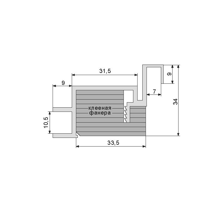 Коробка REVERS AL-Invisible Черный, к полотнам h-2000-2050, с упл. петли KronaK-2шт. /комп.2,5шт/