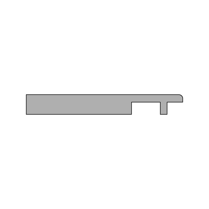 Наличник прямой PP, заподлицо, дуб арктик  90*10*2150, телескоп (внешний)