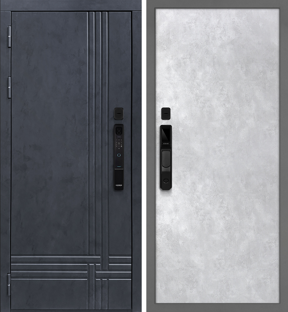 Осло смарт/Гладкая Серый бетон