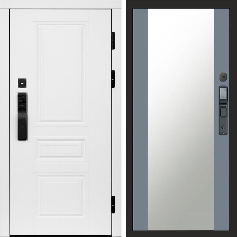 Орегон white смарт Зеркало grey софт